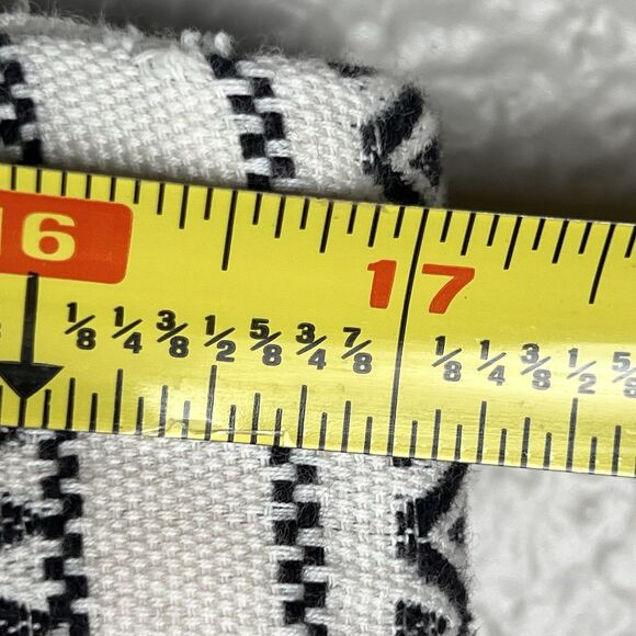 Ann Taylor Loft Sz 14 Pencil Skirt Knee Length High Rise Geometric Striped - Picture 6 of 10